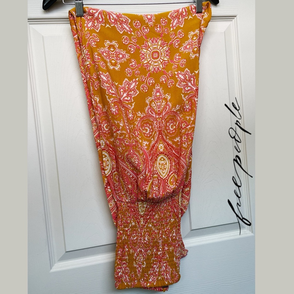 Free People Strapless Jumpsuit SMALL